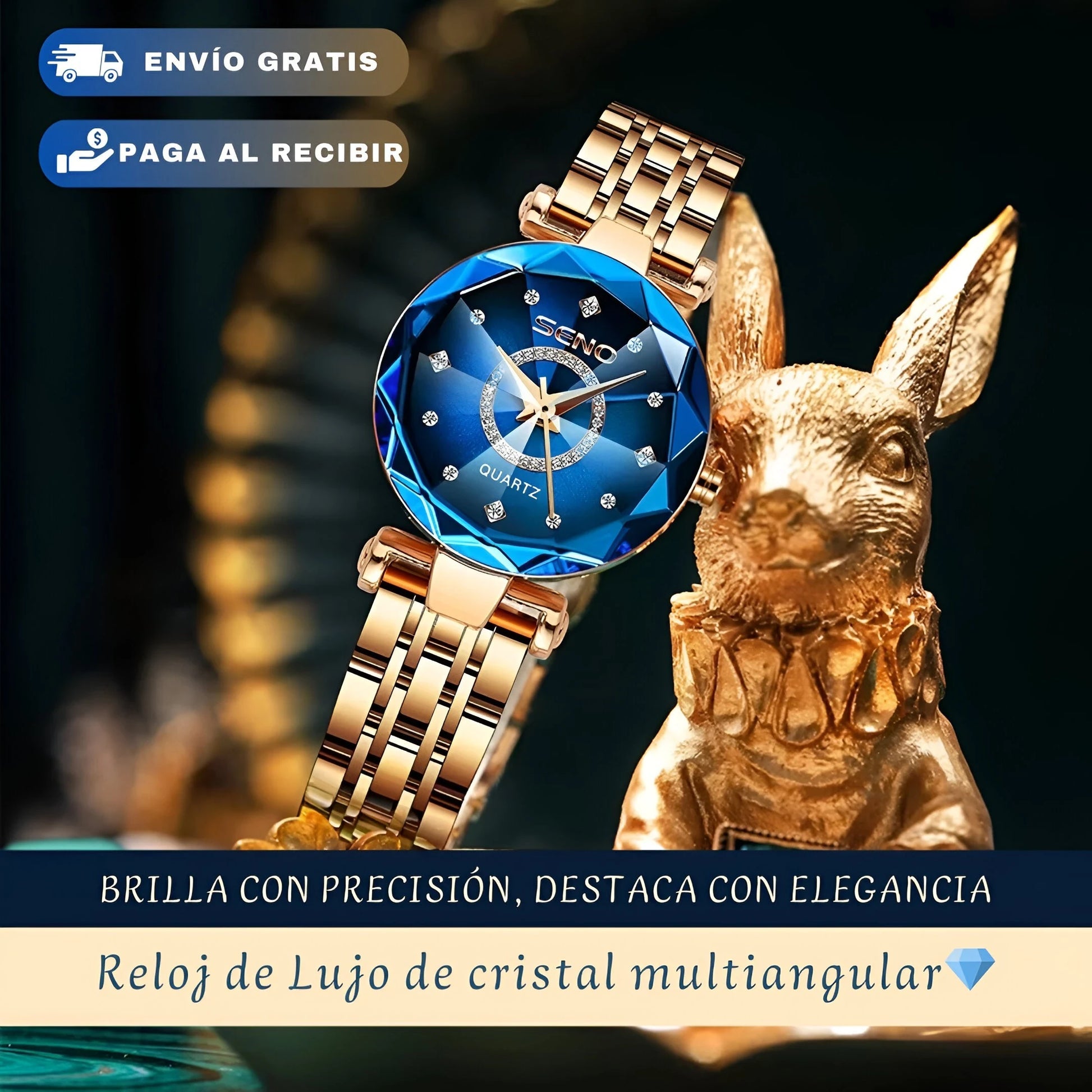 RELOJ SENOLUX 2X1 ESTILO Y ELEGANCIA